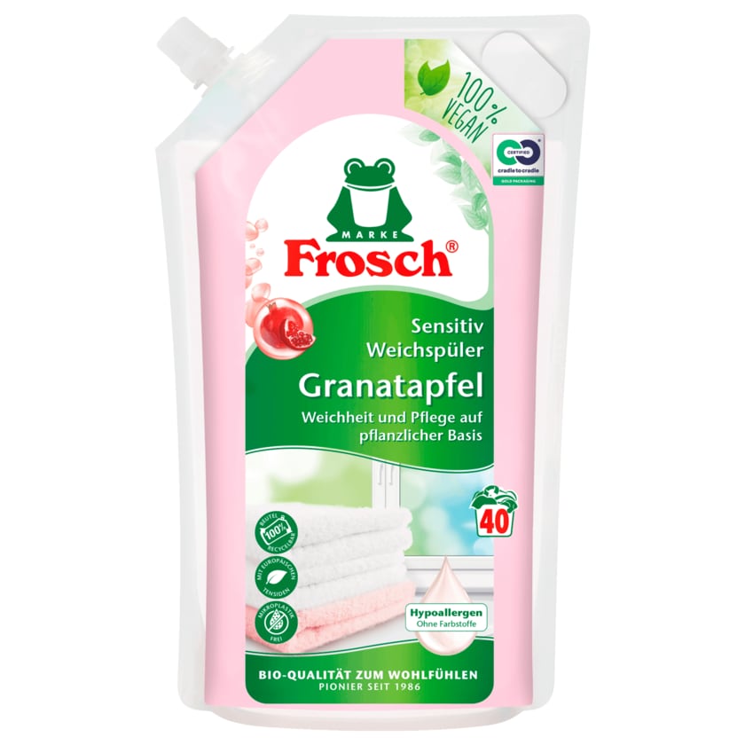 Frosch Weichspüler Sensitiv Granatapfel 1l, 40WL